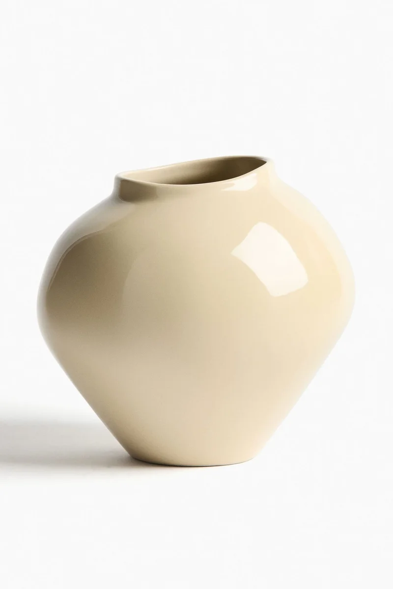 H&M Large irregular stoneware vase