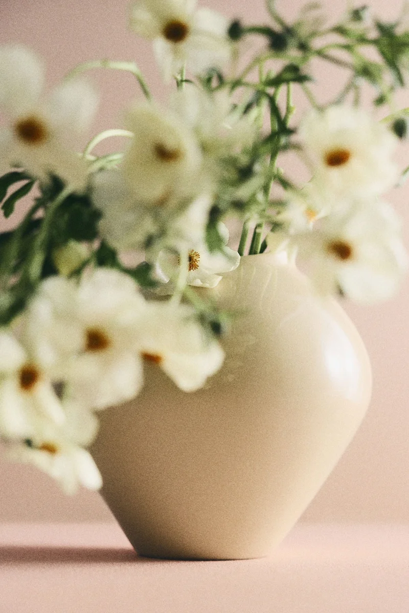 H&M Large irregular stoneware vase