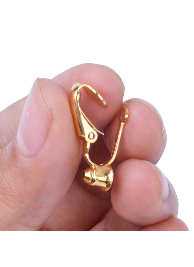BronaGrand 20 Pieces Earring Clip Backs Clip On Earring Converter Components Findings With Post For None Pierced Ears Silver And Gold  - Image 2