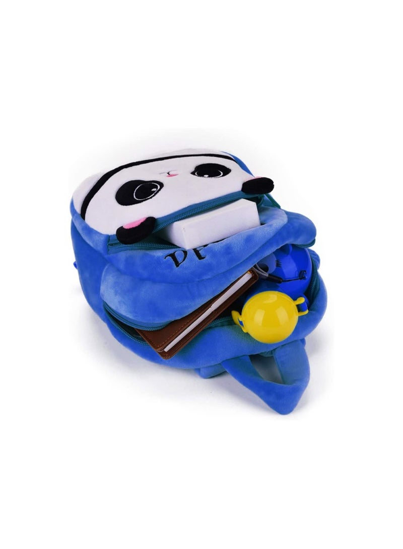 Blue Tree Panda Kids School Bag Soft Plush - Image 2