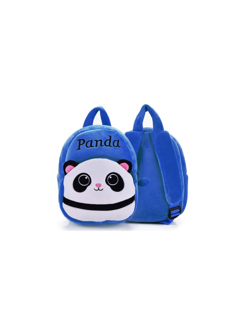 Blue Tree Panda Kids School Bag Soft Plush - Image 3