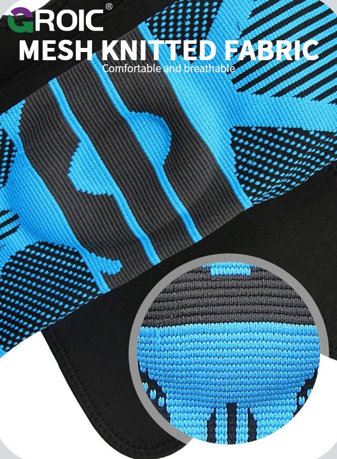 GROIC Knee Support with Side Stabilizer for Women & Men, Adjustable Knee Brace for Knee Pain Relief, Meniscus Tear, Arthritis, Tendonitis, ACL, MCL and Sports Injuries, Runner, Workout (1PC) - Image 4