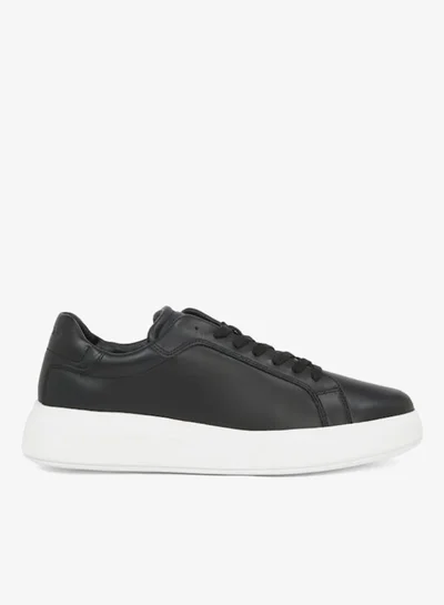 CALVIN KLEIN Low Top Lace Up Leather Trainers