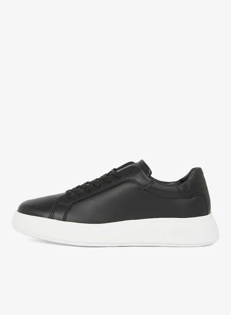 CALVIN KLEIN Low Top Lace Up Leather Trainers