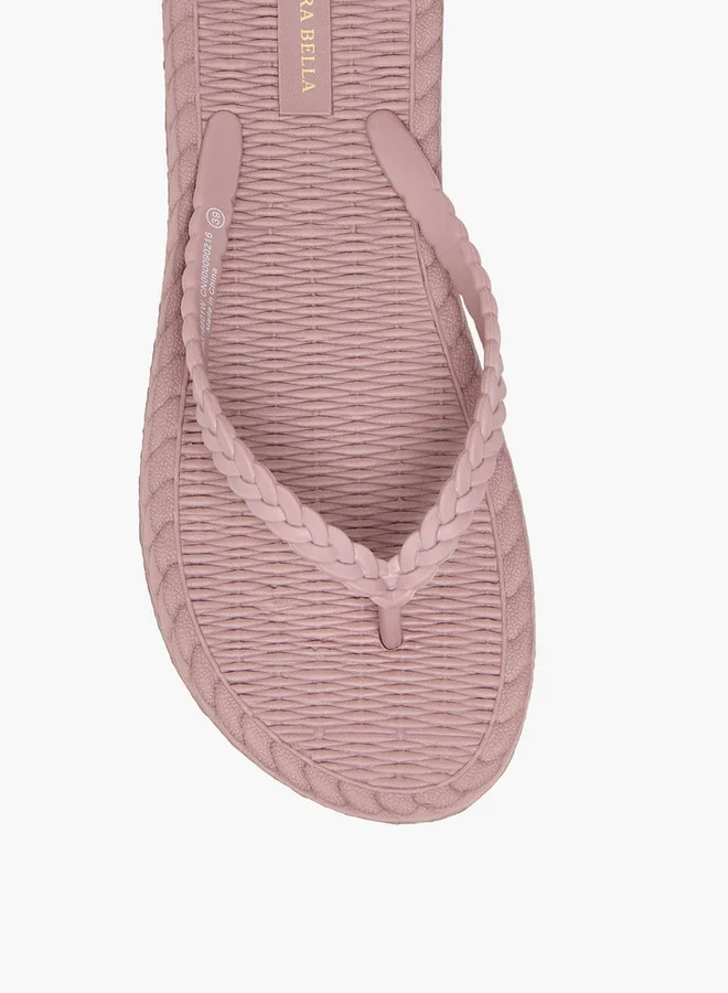 فلورا بيلا من شو إكسبرس Textured Thong Slippers
