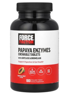 Papaya Enzymes Tropical Fruit 180 Chewable Tablets