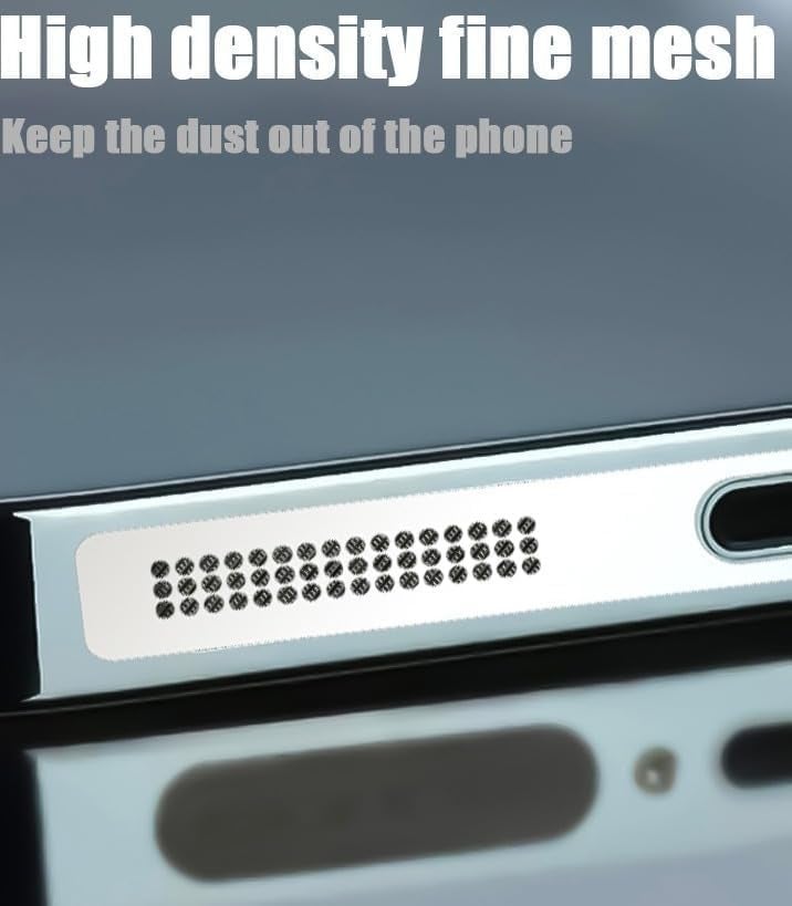 A3sprime حامي مكبر الصوت المضاد للغبار A3sprime لجهاز iPhone 16 Pro Max - عبوة من 2 قطعة (ذهبي) - Image 4