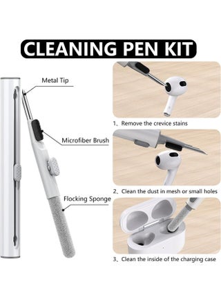 Soft Silicone Protective Case Cover for AirPods 4 with Cleaner Kit and Keychain(Clear) - view 3