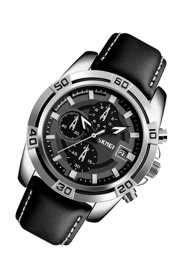 Men's Water Resistant Chronograph Watch 9156h - 47 mm - Black - Image 4