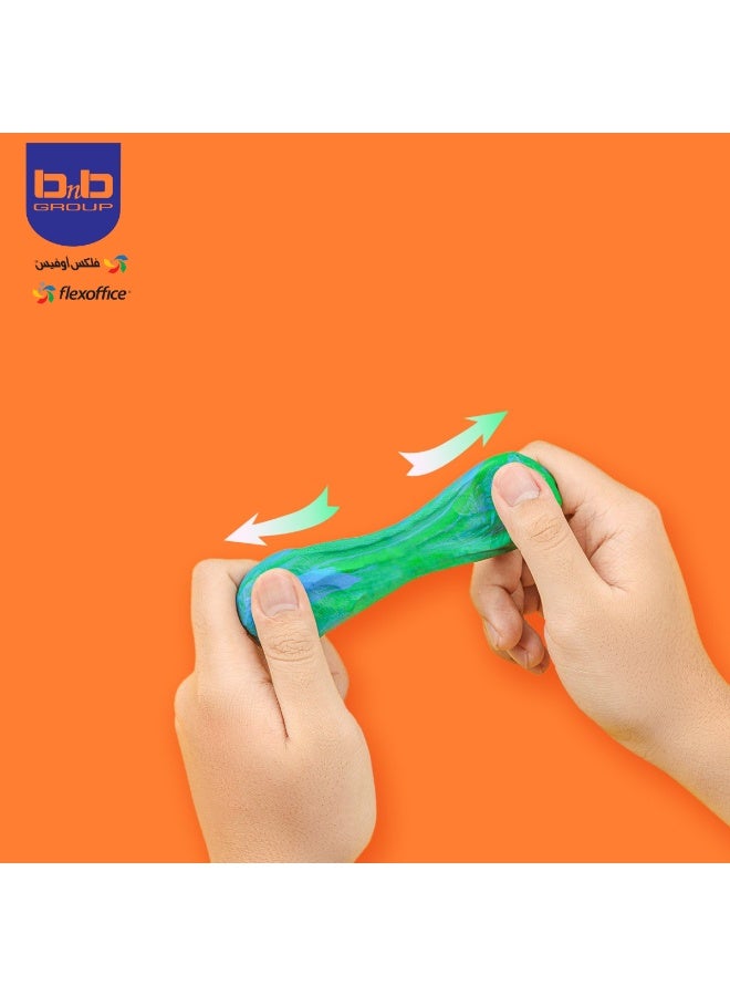 FLEXOFFICE Modeling clay - 8 colors for children's education, an interactive toy made of very lightweight modeling clay. - Image 4