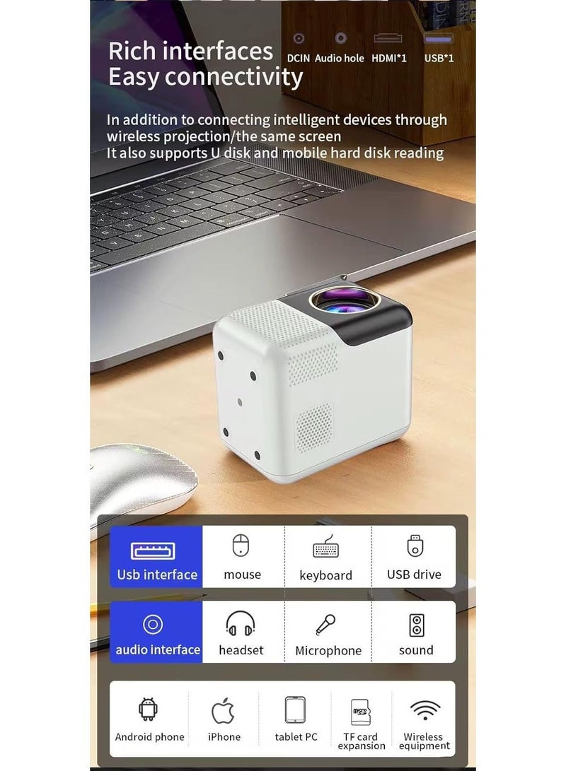 نيو كلاسيك جهاز عرض محمول X10 Native بدقة 720P HD بنظام أندرويد 9.0 وشبكة 5G - Image 3