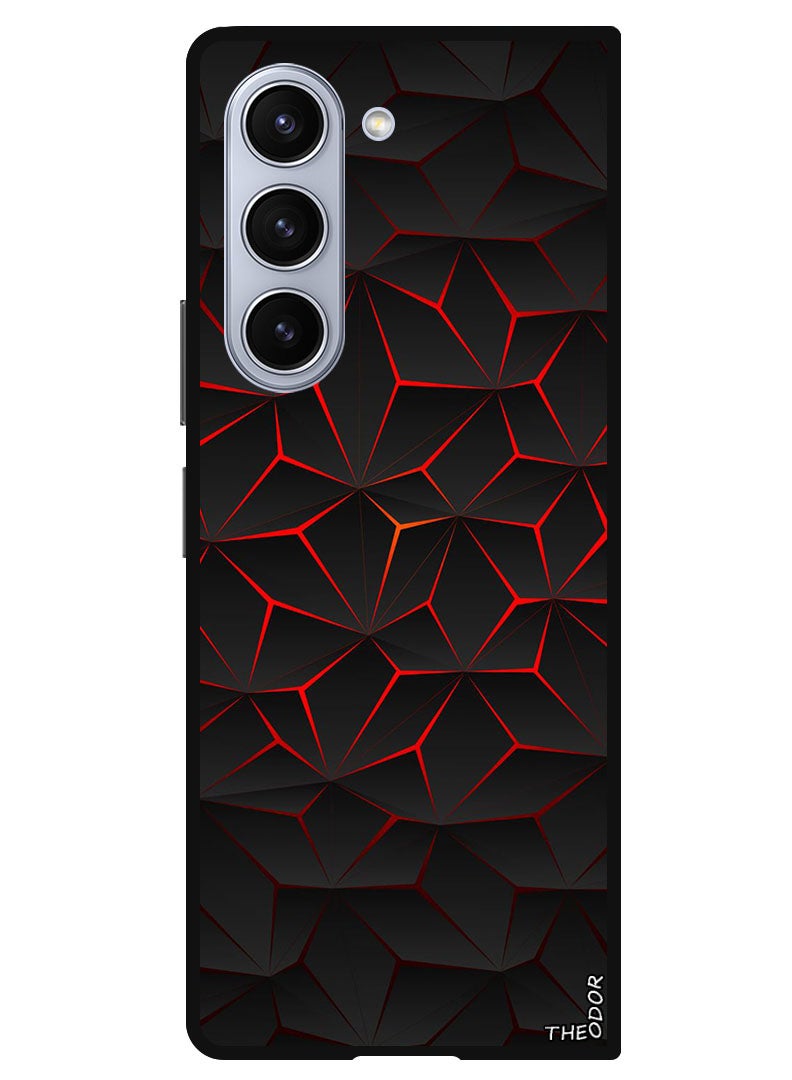 Theodor Protective Case Anti Scratch Shock Proof Bumper Cover For Samsung Galaxy Z Fold 6 Abstract 6 - Image 1