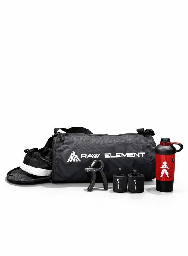 Raw Element Premium 4 in 1 Gym Combo Black Series (Black) - Image 1