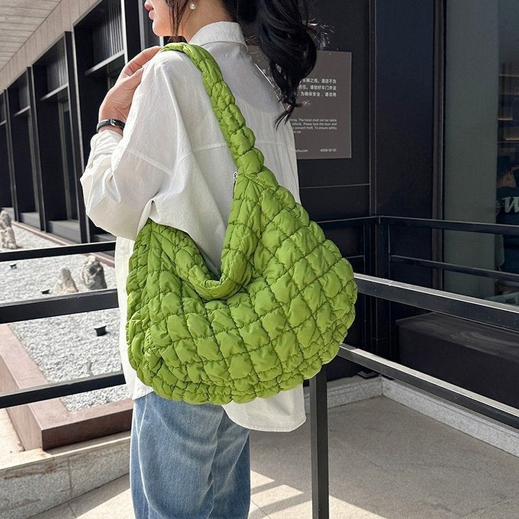 2023 New Retro Trendy Women'S Handbag Large Capacity Shoulder Messenger Bag Color Matching Tote Bag - Image 3