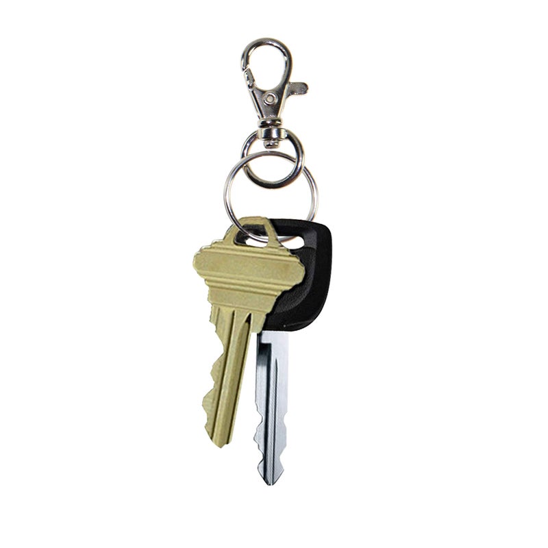 Lucky Line Mini Trigger Snap, Nickel Plated Zinc with Split Ring (44301) - Image 2