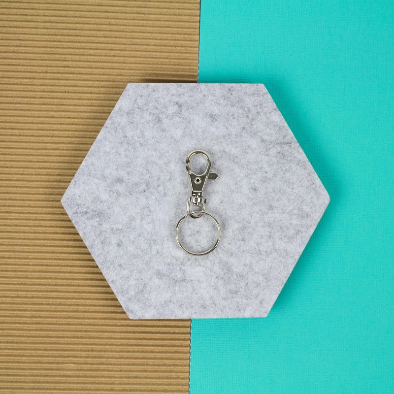 Lucky Line Mini Trigger Snap, Nickel Plated Zinc with Split Ring (44301) - Image 4