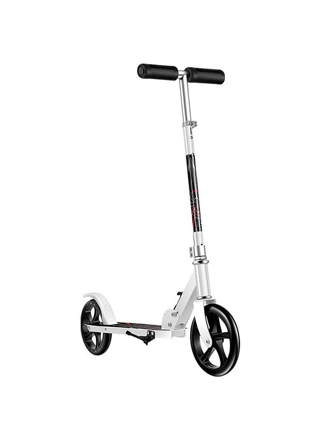 Generic - Generic Folding Kick Scooter With Big Wheels, 3-Level Height Handlebar Adjustable Scooter for Adults and Teens(White) - Image 1