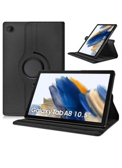 360 Degree Rotating Stand Universal Flip Case Cover For Tab A8 10.5" Black