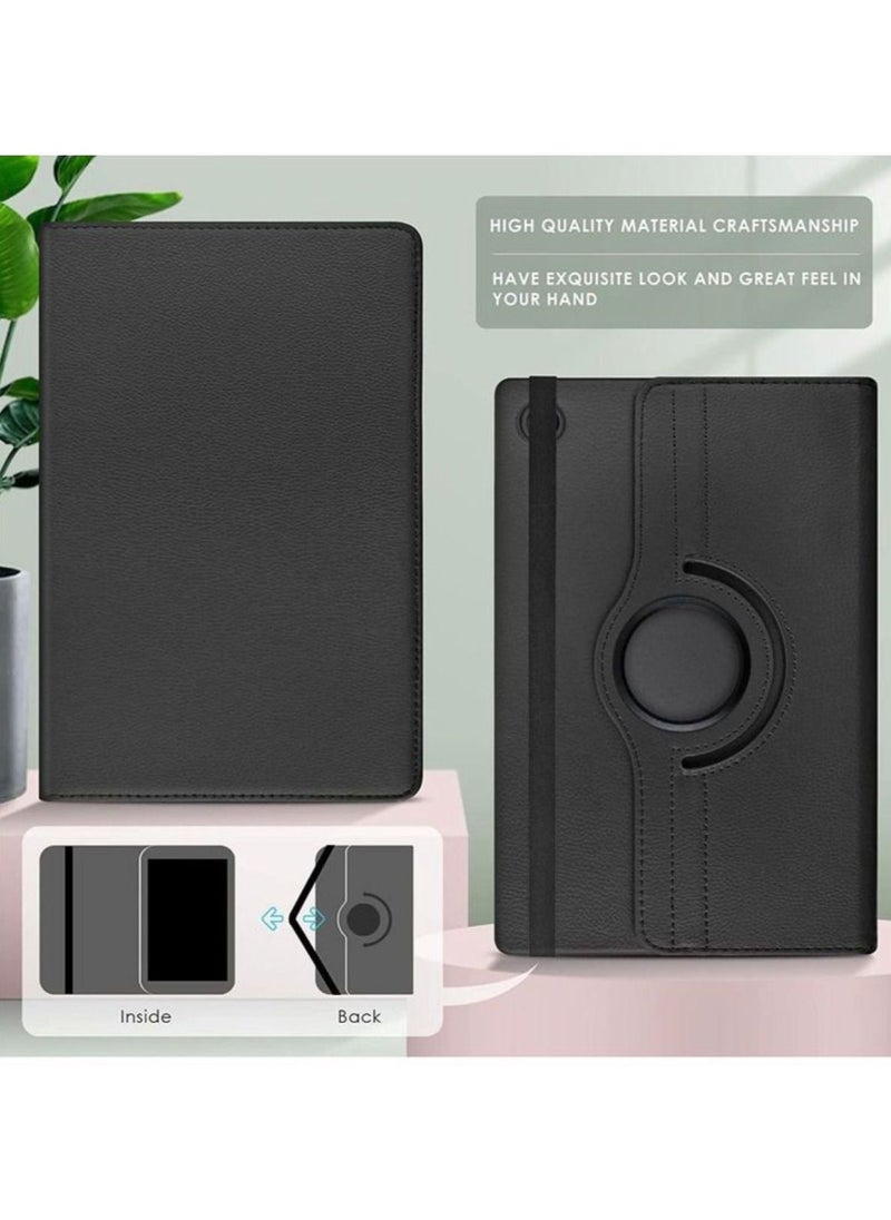 Generic - 360 Degree Rotating Stand Universal Flip Case Cover For Tab A8 10.5" Black - Image 1