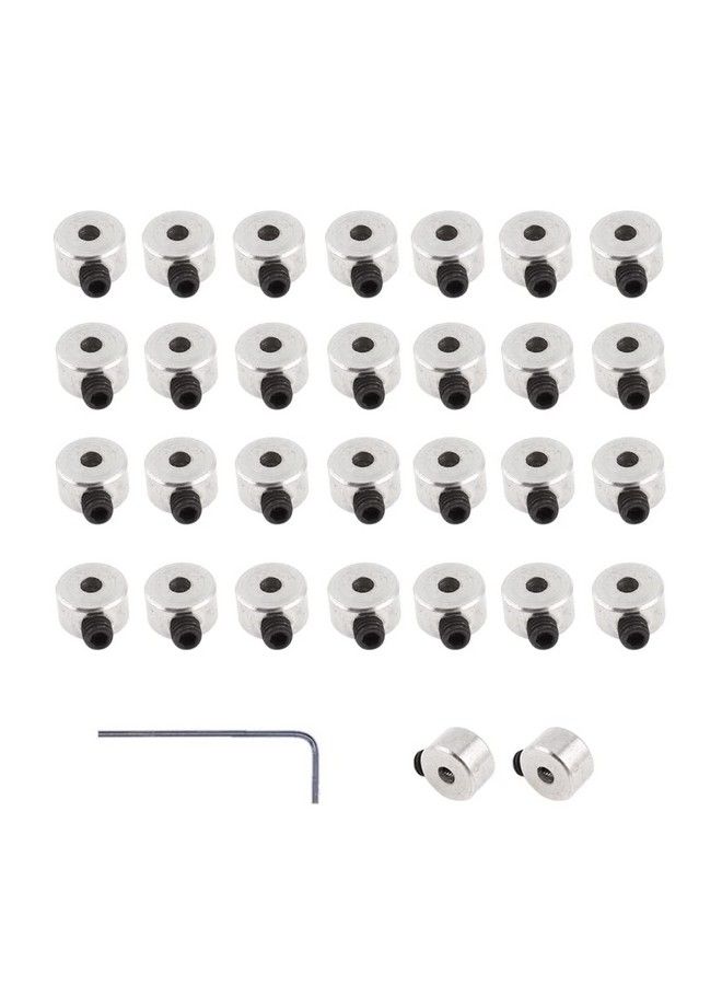YXQ Plane Landing Gear Wheel Stop 0.08"/2.1Mm Wheel Collar For Rc Airplane Model Aircraft(30Pack) - Image 1