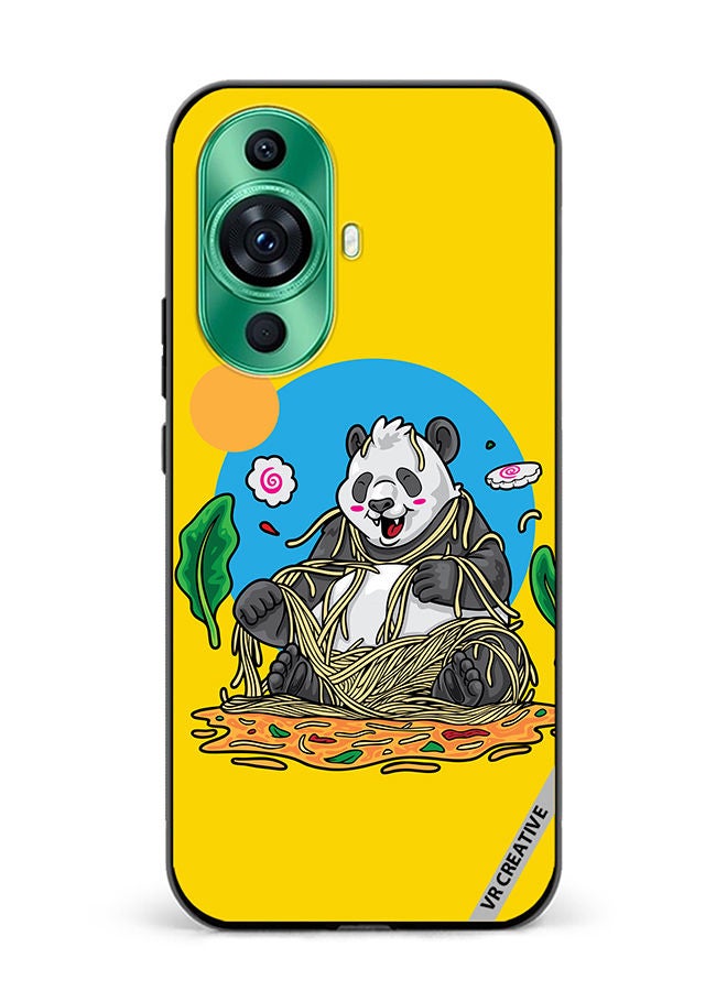 VR CREATIVE Protective Case Cover For Huawei nova 11 Panda Eating Noodles Design Multicolour - Image 1
