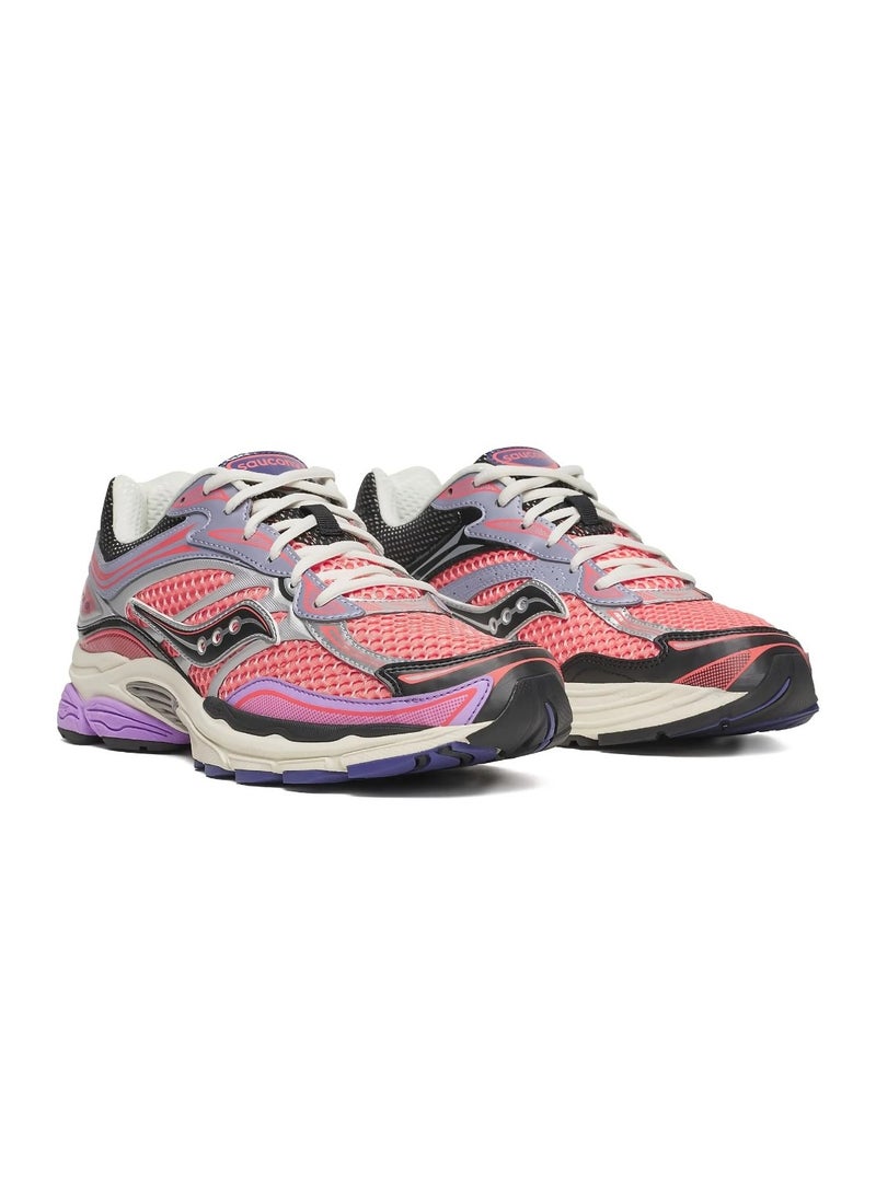 Saucony ProGrid Omni 9 Women's Running Shoes Breathable Mesh Athletic Sneakers Premium Cushioning Stability Sports Footwear Lightweight Comfortable Walking Jogging Training Gym Shoes Pink Purple - Image 3