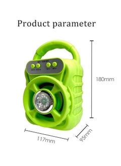 Generic Portable Bluetooth Speaker Mini Computer Audio Subwoofer Speaker Green  - Image 2