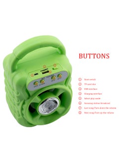 Generic Portable Bluetooth Speaker Mini Computer Audio Subwoofer Speaker Green  - Image 4