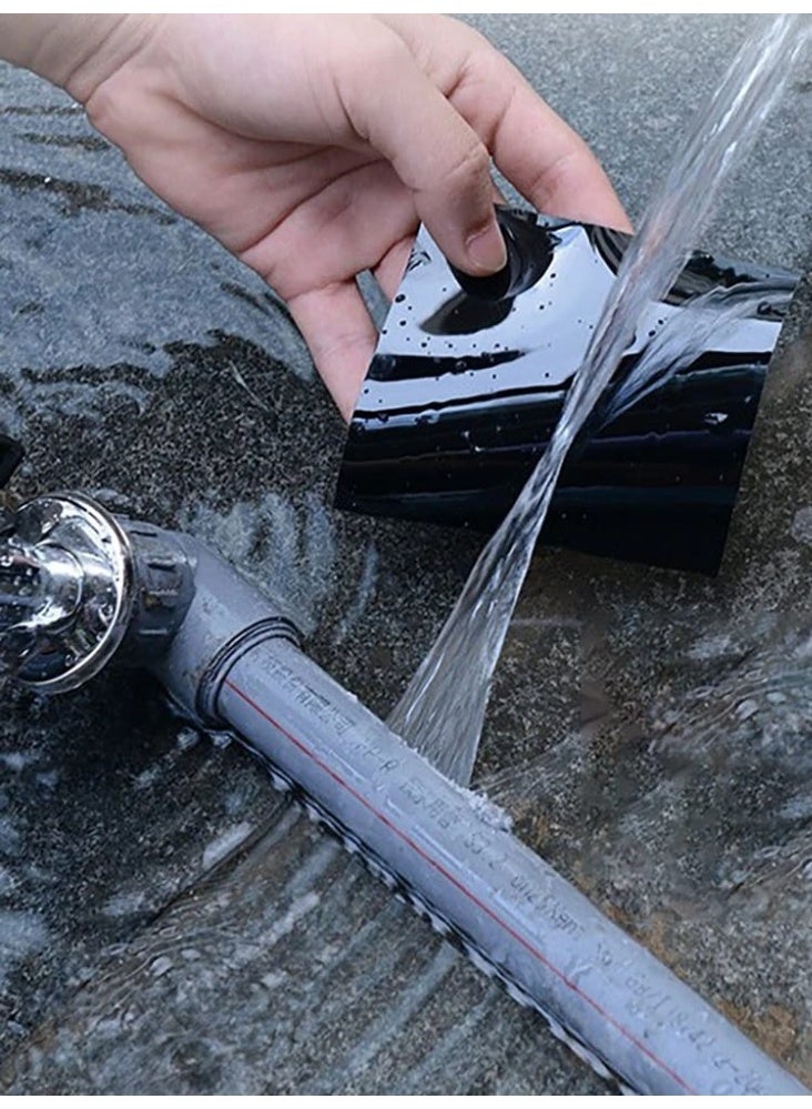 Strong sealing tape, a roll of black, waterproof and leak-proof adhesive tape for repairing leaks with high strength and durability. - Image 2