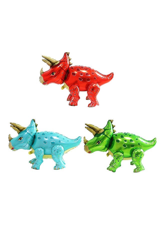 NIBEMINENT 3-Piece Dinosaur Modeling Aluminum Film Balloons - Image 1