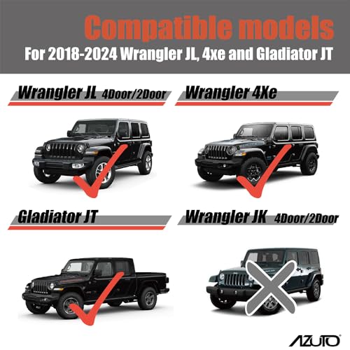 AZUTO Cup Holder Coaster for Jeep Wrangler JL 2018-2025 Wrangler Accessories MHG-046 - Image 3
