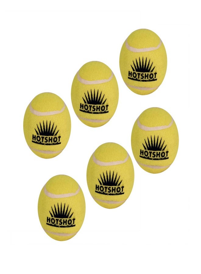 Prokick Hotshot Cricket Tennis Ball - Light Weight, Pack of 6 (Yellow) - Image 2