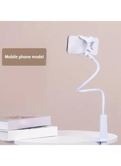 NIBEMINENT 1pc Cell Phone Clip On Stand Holder - With Grip Flexible Long Arm Lazy Bracket Mount Clamp For IPhone 15 Pro Max, 12 13 14  - Image 1