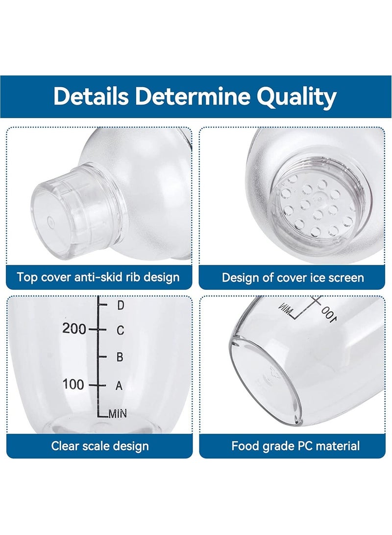 HaHaHai 530ML Transparent Shaker, Cocktail Shaker, Mixer with Scale Thickened Hand Shaker Cup Professional Mixing Tool - Image 5