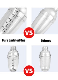 HaHaHai 530ML Transparent Shaker, Cocktail Shaker, Mixer with Scale Thickened Hand Shaker Cup Professional Mixing Tool  - Image 4
