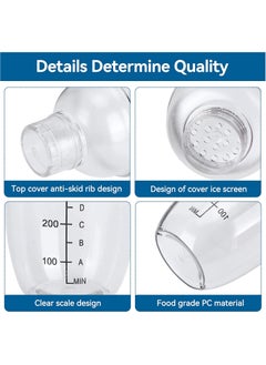 HaHaHai 530ML Transparent Shaker, Cocktail Shaker, Mixer with Scale Thickened Hand Shaker Cup Professional Mixing Tool  - Image 5