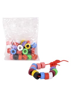 Skillofun Skillofun Wooden Beads Set, Multi Color (50 Beads)  - Image 2