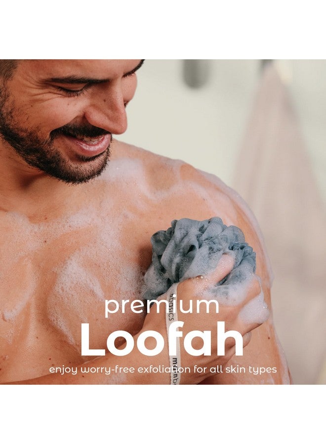 MainBasics Bath Shower Loofah Sponge Pouf Body Scrubber Exfoliator Body Wash Sponge (Set Of 3, Airy Blossom) - Image 3