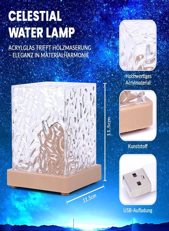 BIGXEN مصباح ليلي LED بتقنية عرض أمواج المحيط الديناميكية من BIGXEN Crystal، 16 في 1، مع جهاز تحكم عن بعد، مصباح ثلاثي الأبعاد بتأثير الماء لغرفة النوم وغرفة المعيشة، رومانسي - قطعة واحدة، متعدد الألوان - Image 2