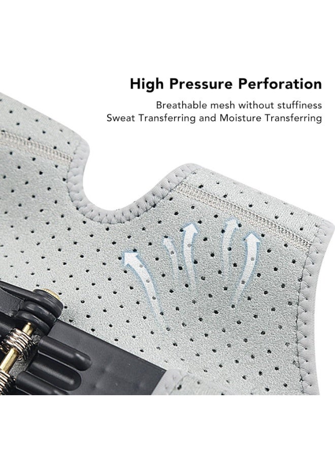 Knee Compression Sleeve Support Protector Booster Breathable Powerful Spring Stabilizer Pad Knee Stabilizer Support Grey 2 Piece(2) - Image 5