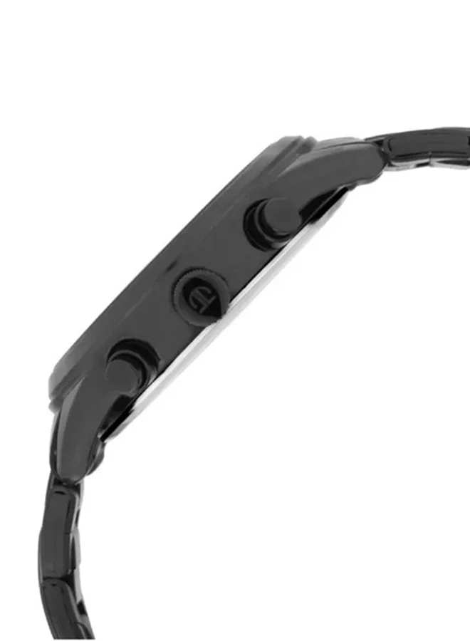 TITAN  Titan Workwear Quartz Multifunction Watch for Men Black Dial With Metal Strap  | Best Price UAE