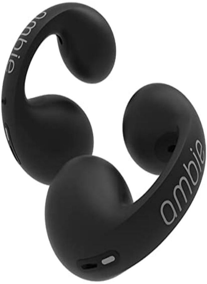 ambie - ambie sound earmuffs AM-TW01/BLACK, listening to both ears without obstruction, fully wireless, up to 6 hours of continuous playback, 2 boxes of charging, CVC 8.0 compatible microphone, equipped with - Image 1