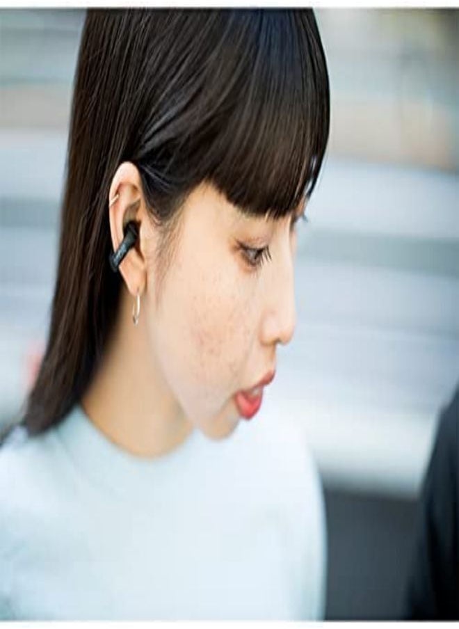 ambie - ambie sound earmuffs AM-TW01/BLACK, listening to both ears without obstruction, fully wireless, up to 6 hours of continuous playback, 2 boxes of charging, CVC 8.0 compatible microphone, equipped with - Image 1