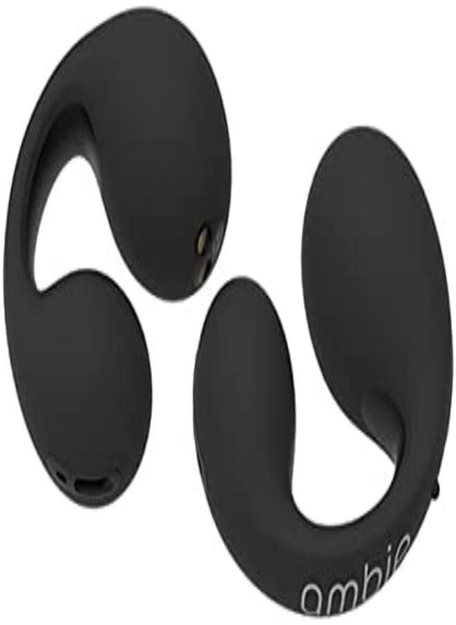 ambie - ambie sound earmuffs AM-TW01/BLACK, listening to both ears without obstruction, fully wireless, up to 6 hours of continuous playback, 2 boxes of charging, CVC 8.0 compatible microphone, equipped with - Image 1