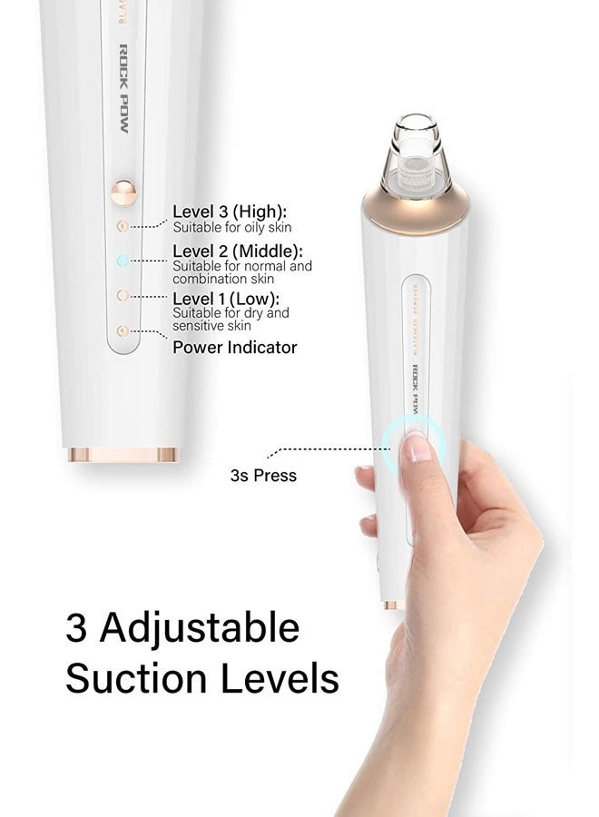 Rock Pow Blackhead Remover Pore Vacuum Cleaner white - Image 3