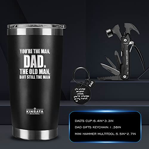 KINBATA Birthday Gifts For Dad-Fathers Best Day Gift for Dad Ever Gifts for Men from Daughter Son Wife Personalized Present for Him PaPa Multitool - Image 2