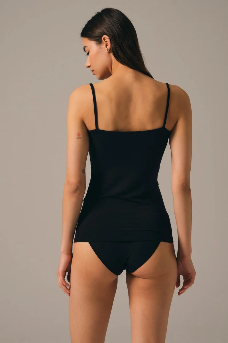 Hays Basic Modal Thin Strap Lace Tank Top
