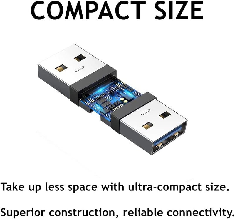 PENGLIN 5PCS USB 3.0 Panel Mount Coupler, USB 3.0 Panel Mount Connector Female to Female Bulkhead Extension Adapter with Water/Dustproof Cap - Image 5