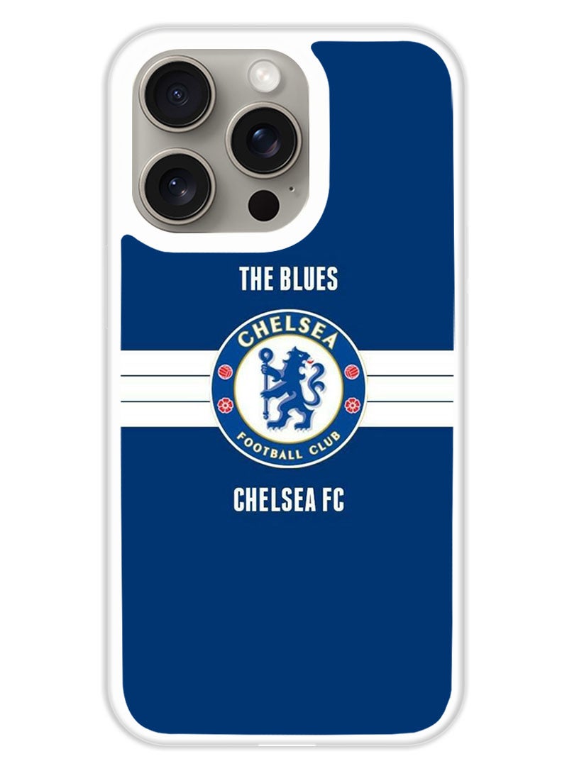 Theodor Protective Case Cover For APPLE IPHONE 15 Pro Max The Blues (White Bumper) - Image 1