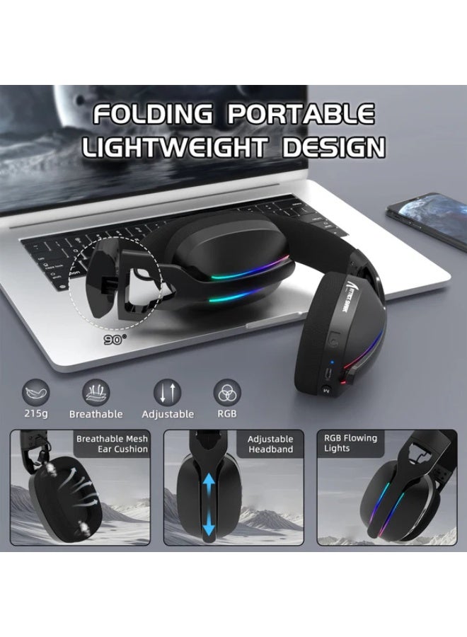 Attack Shark L90 Foldable RGB Ultra-Light Tri-Mode Gaming Headset - Image 3